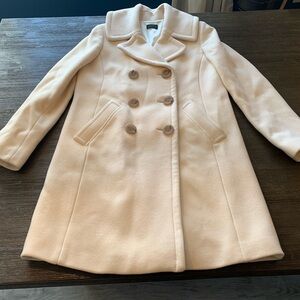 J. Crew Elegant Cream Pea Coat